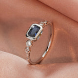 Windsor Weißgold Saphir-Ring