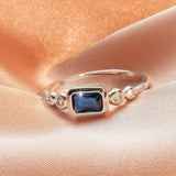 Windsor Weißgold Saphir-Ring