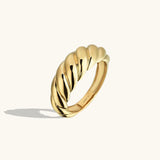 Croissant Ring | Weißgold