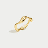 Elyra glatter Flow-Ring | Gold