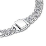 Pavé Kubanisches Armband | Weißgold