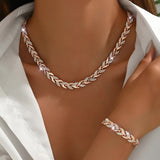 Elegantes Glas-Strass Fischschwanz-Set - Haller