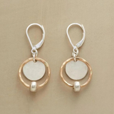 Schicke Perlenohrringe in Gold und Silber - Haller