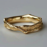 Geschmiedeter Goldring