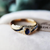 Imperialer Saphir-Ring