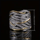 Eleganter mehrlagiger gedrehter Ring