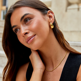 Ame Gold-Tropfen-Ohrringe