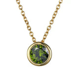 Lunaria Gemmara Geburtsstein-Halskette | Gold