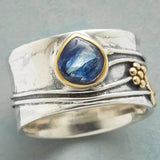Bree - Boho Meditationsring mit Edelstein