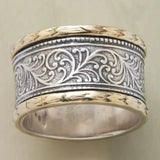 Vintage Ring in Gold und Silber