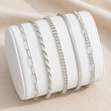 Gold Multi-Ketten-Armband-Set - Layering-Stack