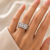 Massiver Zirkonia Ring