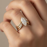 Tropfen-Kronen-Goldring