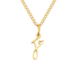 Herz-Initial-Halskette | Gold