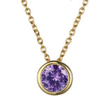 Lunaria Gemmara Geburtsstein-Halskette | Gold