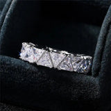Vintage Dreieck-Stein-Ring