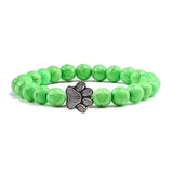 Perlen-Pfoten-Armband im Naturstein-Design
