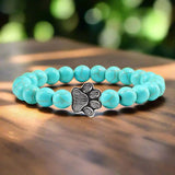 Perlen-Pfoten-Armband im Naturstein-Design