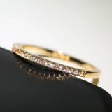 Elyse minimalistischer Zirkonia-Ring