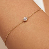 Cléa Moissanit-Stein-Armband | Gold