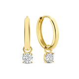 Larmes de Lune Stein-Creolen | Gold