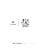 Dara Brillane Stein-Ohrringe-Set | Weißgold