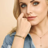 Estate Kubanisches Armband - Gold