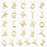 Liebesbrief Initial-Halskette | Weißgold