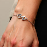 Müheloses Silber-Pfoten-Armband