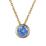 Lunaria Gemmara Geburtsstein-Halskette | Gold