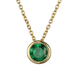 Lunaria Gemmara Geburtsstein-Halskette | Gold