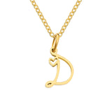 Herz-Initial-Halskette | Gold