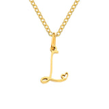 Herz-Initial-Halskette | Gold