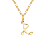 Herz-Initial-Halskette | Gold