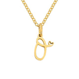 Herz-Initial-Halskette | Gold