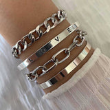 Elan Mercer Armband-Set | Weißgold