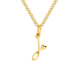 Herz-Initial-Halskette | Gold