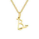 Herz-Initial-Halskette | Gold