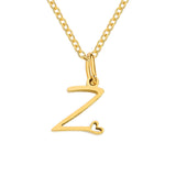 Herz-Initial-Halskette | Gold