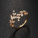 Eleganter Ranken-Goldring | Gold