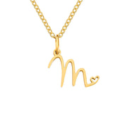 Herz-Initial-Halskette | Gold