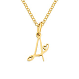 Herz-Initial-Halskette | Gold