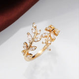 Eleganter Ranken-Goldring | Gold