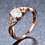 Sylva Moonhart Blauer Ring | Roségold