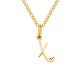 Herz-Initial-Halskette | Gold
