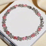 Elegantes Rosé Saphir-Armband
