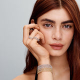 Pavé Kubanisches Armband | Gold