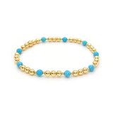 Markantes Türkis-Charm-Armband