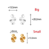 Blüten-Ohrstecker aus Sterlingsilber mit 18K Gold