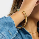 Vintage verstellbares Gold-Stein-Armband